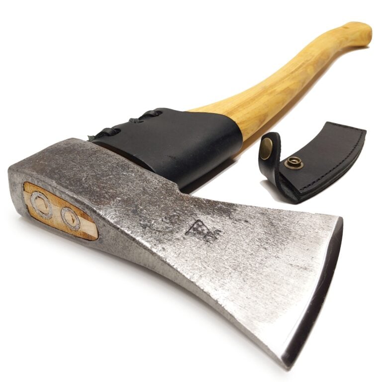 Axe for tree felling leather handle protection leather cutting edge protection, 1.25 kg