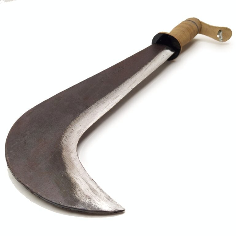 Heppe with leather handle