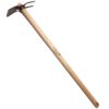 1104 - Garden hoe 2-pronged - 80 cm ash handle