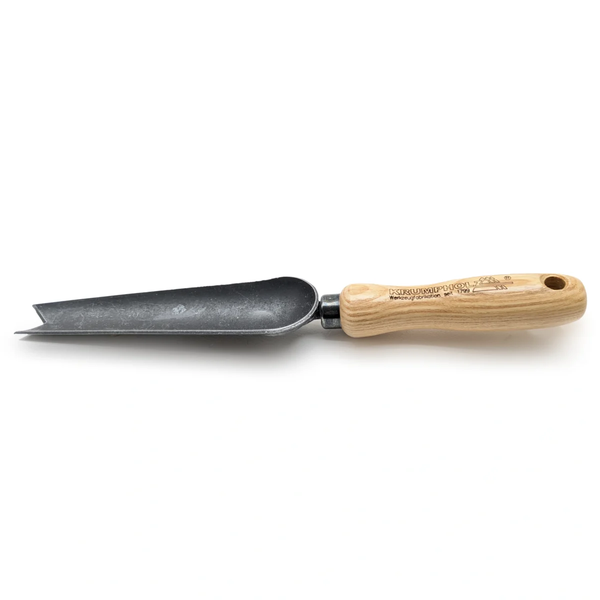 Weed trowel ash handle