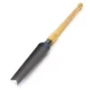 Weed trowel with ash button handle