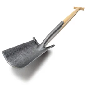 1786 - Grave spade "English form" with step - 80 cm ash T-stem
