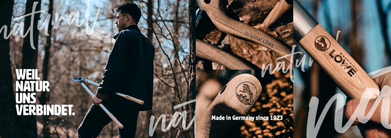 Löwe Astschere Holzgriff