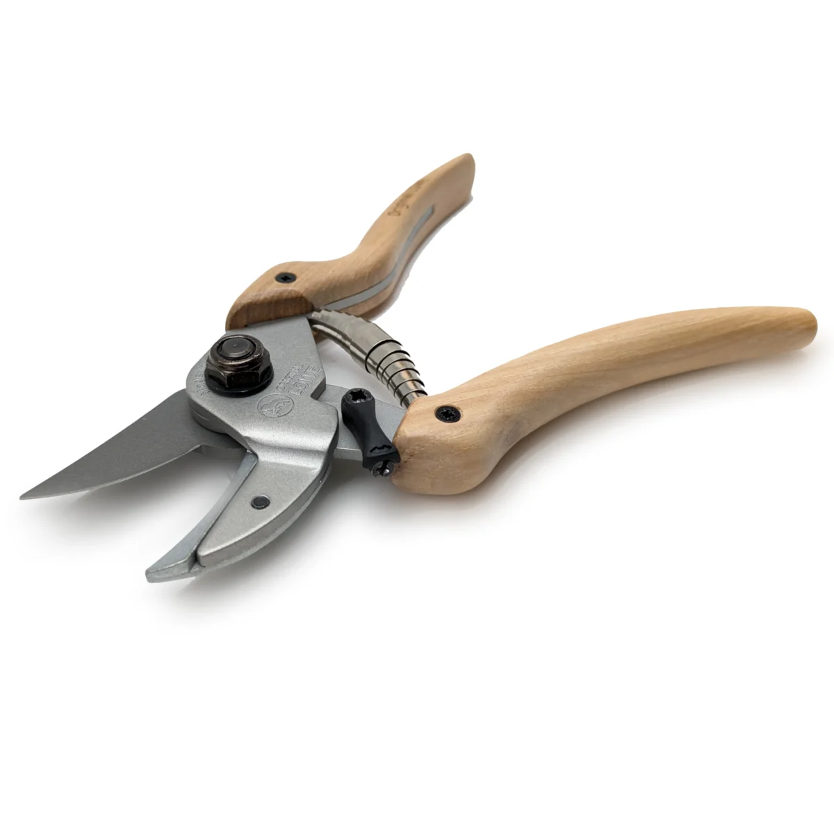 Garden shears Wooden handles Hickory inward curved handle