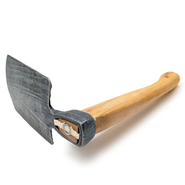 Hammer-forged Krumpholz hand hoe, garden bed model No. 1538, with a 35 cm hickory cowfoot handle